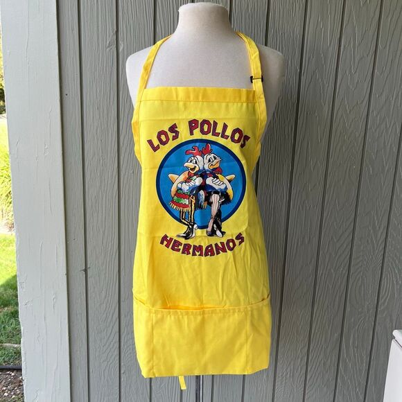 2015 Breaking Bad 'Los Pollos Hermanos" Restaurant Apron Adult Size Brand New - Picture 1 of 6